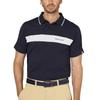 FootJoy Men's Chest Line Short Sleeve Polo Shirt, Dark Navy, Size L (FJ-S25-S02, 34653-L)