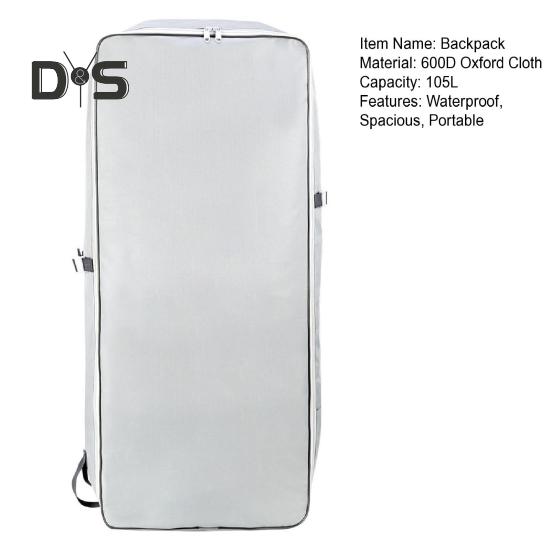 105L надувной рюкзак для путешествий с веслом, сумка для переноски весла, водонепроницаемый рюкзак для серфинга стоя с SUP-бордом