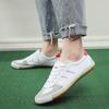 Модные весенние и осенние вентиляционные белые кроссовки для отдыха с сеткой, модные нескользящие мужские кроссовки для улицы, белые туфли, женская обувь