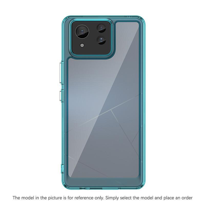 Прозрачный чехол PMMA для Asus Zenfone 11 Ultra 10 9 Zenfone11Ultra Zenfone10 Zenfone9 TPU цветной мягкий край жесткий чехол