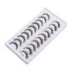 10 Pairs Fluffy 3D Mink Eyelashes Black Stem Manga Lashes Fake Lashes  Eye Makeup Tool