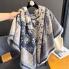 2024 New Style Ethnic Style Fashionable Thickened Scarf, Travel Cloak Office Warm Blanket Versatile Style Shawl