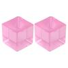 2Pcs Ice Cube Squeeze Toys Soft TPR Quick Recovery Transparent Square Cube Creative Relieve Boredom