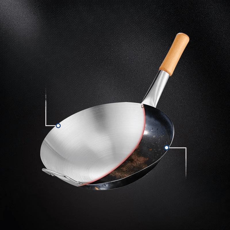 Wutuo 30cm Single-Handle Non-Stick Wok