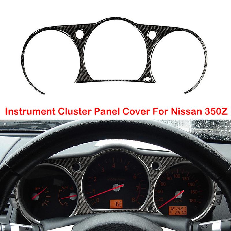 Car Instrument Cluster Panel Cover Trim Decoration Stickers Carbon Fiber Look For Nissan 350Z 2003-2009
