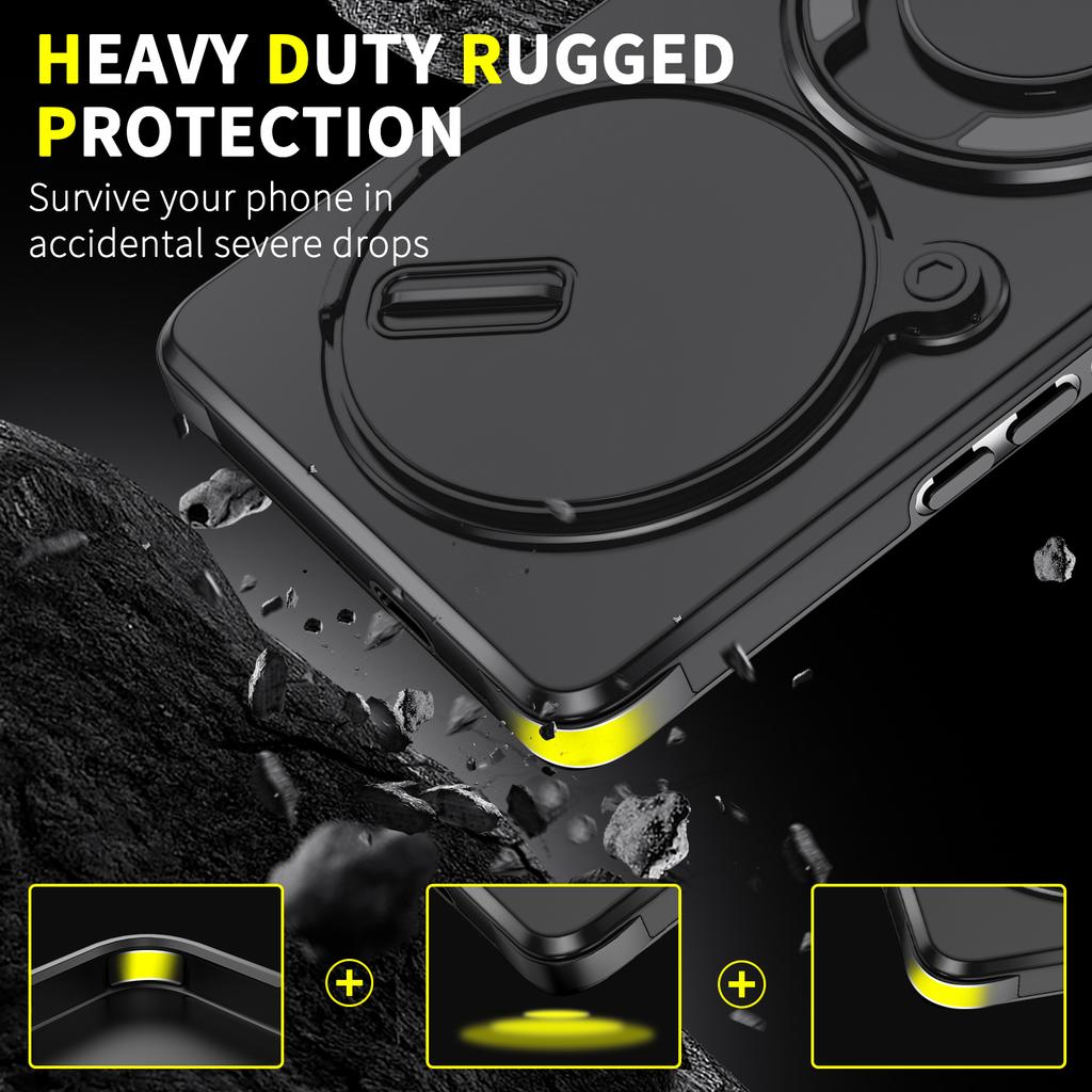 Чехол-подставка с магнитным кольцом для Honor X9A X9B X9C Smart X60 Pro Magic 5 6 7 Lite, сдвижная защита камеры, задняя крышка из ТПУ и пластика