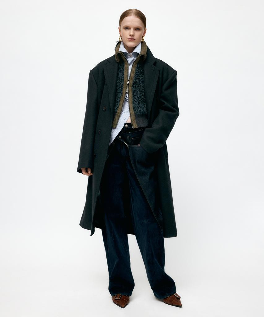 Adsb Andersson Bell Unisex James Wool Coat Awa731U(Black)