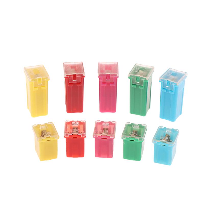 10 шт., коробчатый мини-предохранитель для автомобиля, набор для выбора предохранителей, квадратный набор, автомобильные аксессуары для 20A, 30A, 40A, 50A, 60A