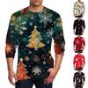 Men's T Shirt O-Neck Clothing Apparel Outdoor Long Sleeve Print Fashion Designer Vintage