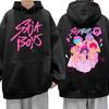 KPop Demon Hunters Saja Boys Movie Hoodies Men's Women Fleece Casual Oversized Sweatshirt Fashion Hip Hop Long Sleeve Pullovers