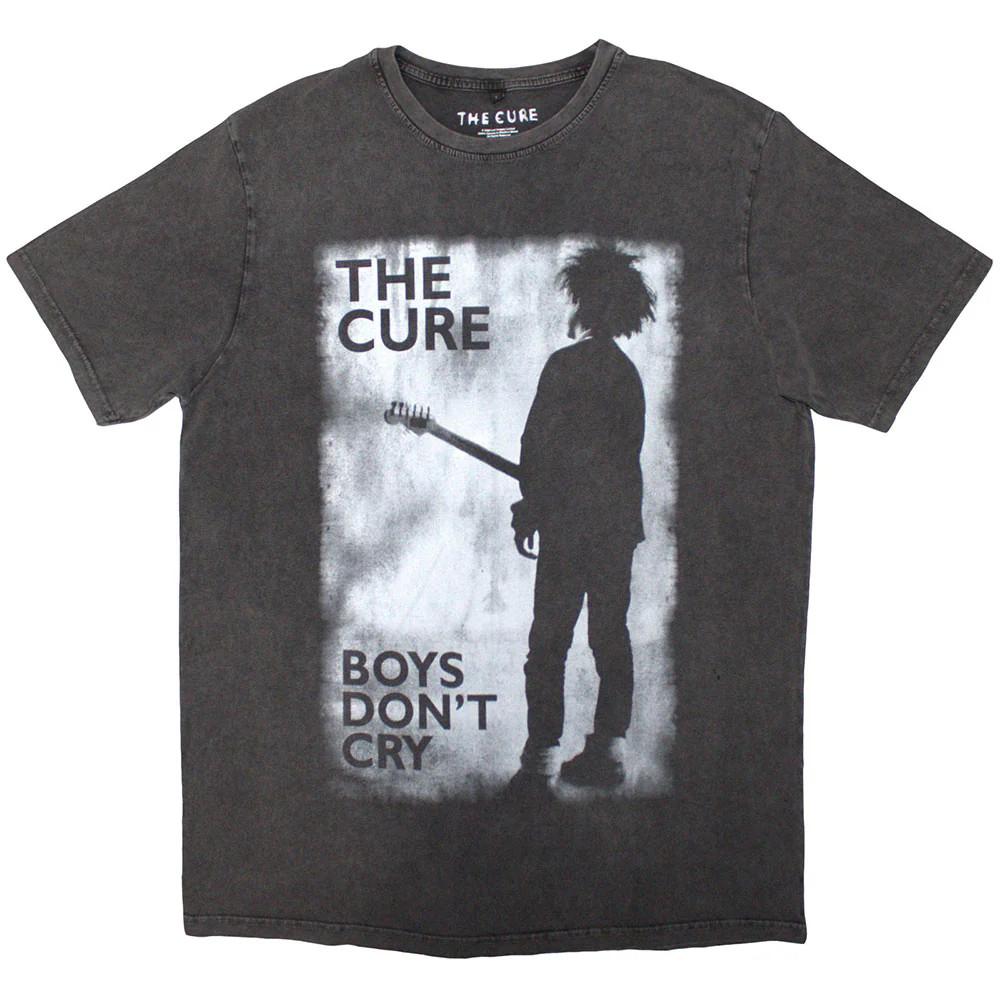 The Cure Stone Wash T-Shirt Boys Dont Cry Black White OFFICIAL NEW