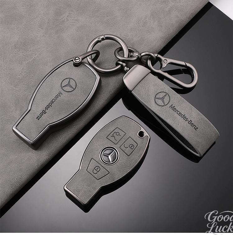 YDC4 Car Zinc Alloy Key Case Shell Buckle Car Key Cover For Mercedes Benz A C E S G Class GLC CLE CLA GLB GLS W177 Auto Accessory