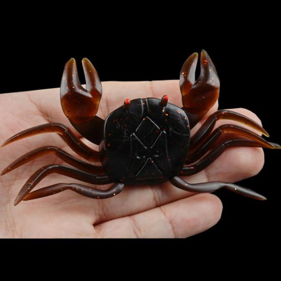 10 см/16,5 г медленно тонущий мягкий крабовый приманка для дальнего заброса бионическая крабовая приманка цветная искусственная приманка из ПВХ аксессуары для соленой и пресноводной рыбалки