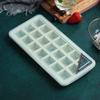 Heart Shaped Silicone Ice Cube Tray Mold 21 Compartments with Lid for Ice Box, Popsicle, and Hockey Molds