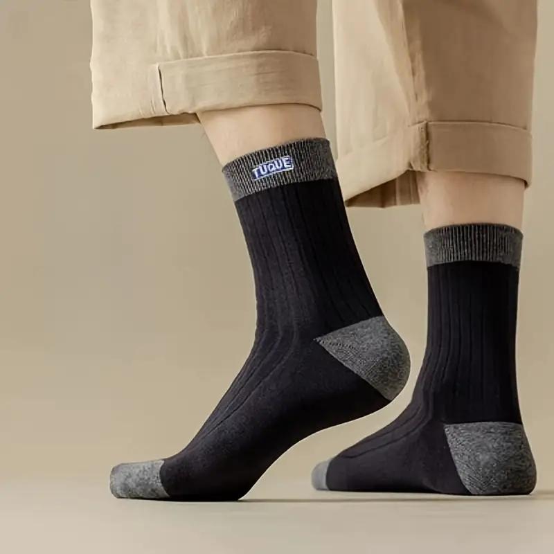 1/5 пар мужских модных носков до щиколотки с цветными блоками, дышащие, удобные, повседневные, унисекс, для ношения мужчинами на открытом воздухе, на все сезоны