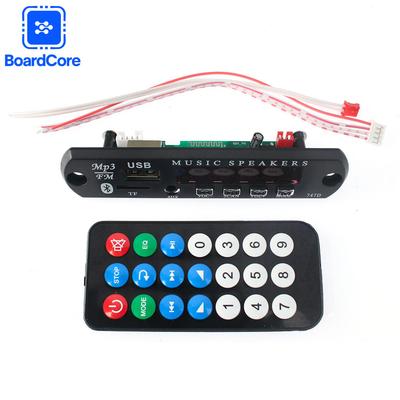 DC 12V Bluetooth 5.0 Автомобильный комплект Плата декодера MP3 USB TF FM Радиомодуль Цветной экран MP3-плеер с пультом дистанционного управления