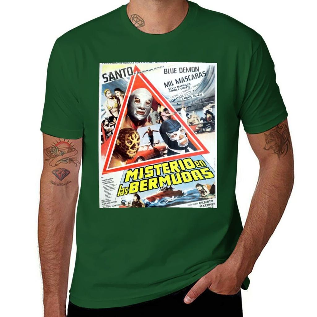 MISTERIO EN LAS BERMUDAS TShirt summer tops graphics sublime aesthetic clothes mens workout shirts