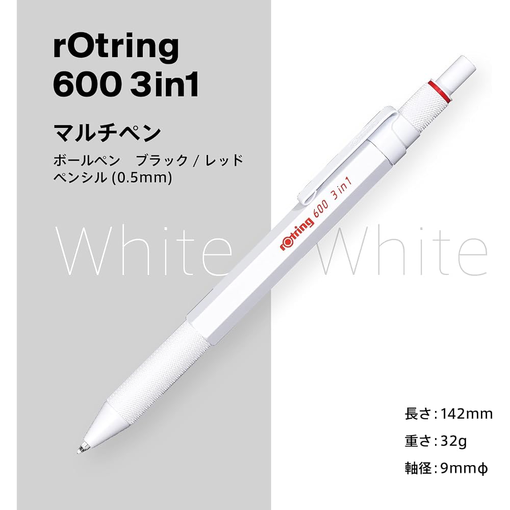 RotRing Rotling Многофункциональная ручка Шариковая ручка 2 цвета (Красный Черный) & Механическая ручка 600 3 в 1 ...