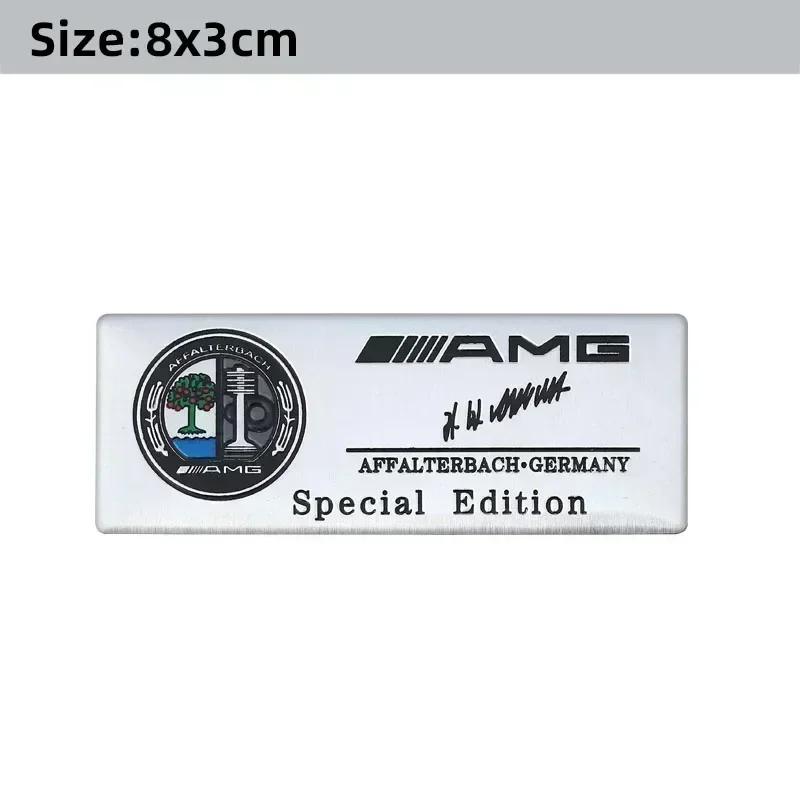 3D Aluminium Car Logo Sticker Decals Auto Decoration Accessories For Mercedes Benz AMG W204 W205 W203 W211 W212 W213 W201 W210 LF5