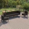 Day and Night - Day and Night Garden Furniture Set 6 Pieces and Black Synthetic Rattan Cushions