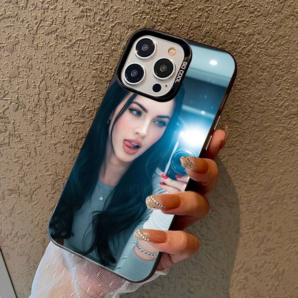 Винтажные Красивые Чехлы Для Телефона Megan F-Fox Для IPhone 17 16 15 14 13 12 11 Plus Pro Max Цветной Чехол