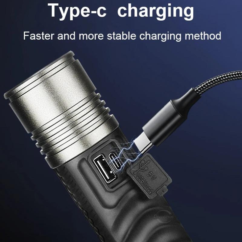 Самый мощный фонарик XHP360 LED кемпинговый фонарь сверхъяркие дальнобойные фонарики диммируемые перезаряжаемые лампы для улицы