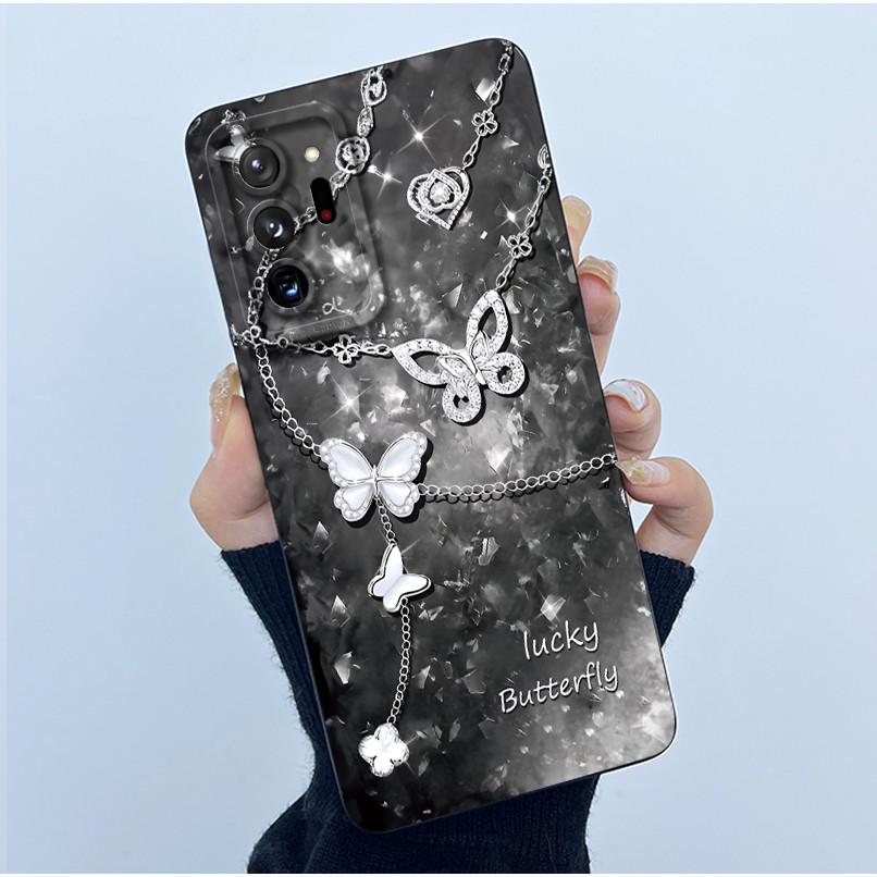 Для Samsung Galaxy Note 20 Ultra Модный Простой Чехол для Телефона Масляная Живопись Цветы Ультратонкий Матовый Защита от Отпечатков Пальцев