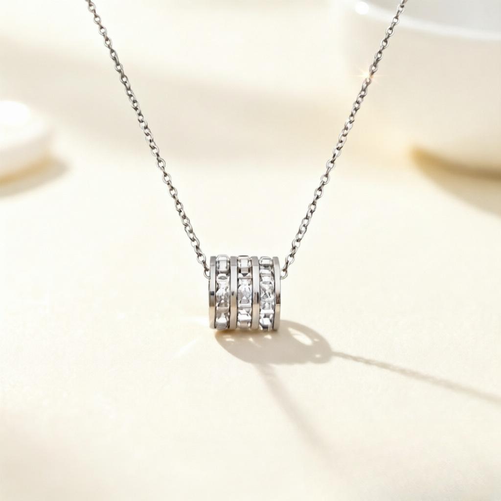 New Slim Waist Necklace for Women - Full Diamond Collar Chain - Elegant and Luxurious Instyle Versatile Neckpiece - Unique Design Accessories