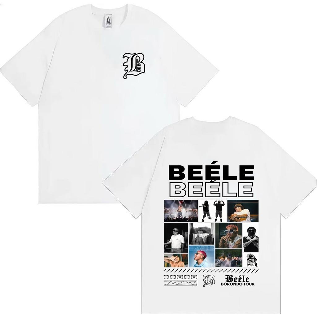 Rapper BEELE Borondo Tour 2026 Graphics T Shirts Men Hip Hop O-Neck Cozy T-shirt Summer Cotton 90s Casual Short Sleeve Clothing