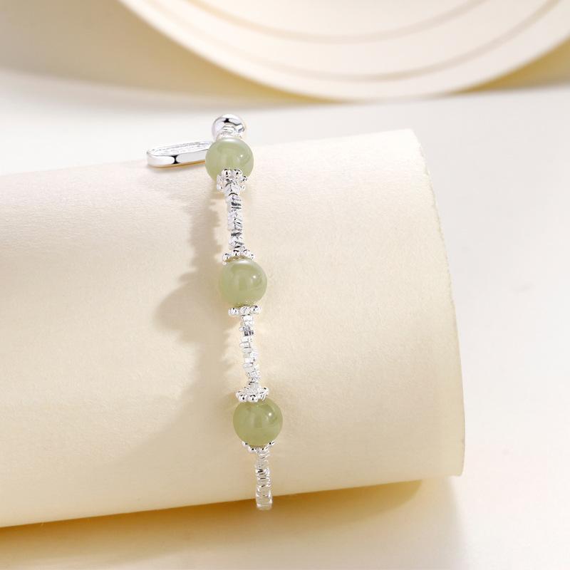 Браслет Lucky Nafu Женский Гуочао Новый Китайский Нишевый Деликатный Браслет из Круглых Бусин Женский