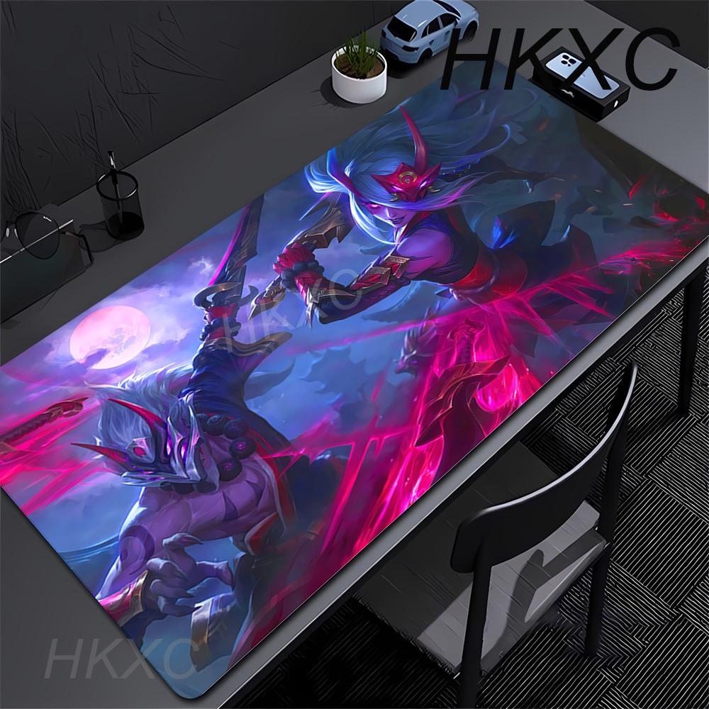 Большой Коврик для Мыши League of Legends Геймерский Шкаф Клавиатура Deskmat Мультяшный Arcane Игровые Аксессуары Компьютер XXL Коврик для Мыши