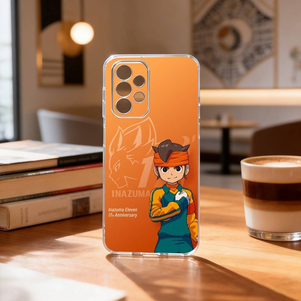 Чехол для телефона Inazumas Anime E-Eleven для Samsung S25, S24, S21, S22, S23, S30, Ultra, S20, Plus, Fe Прозрачный чехол