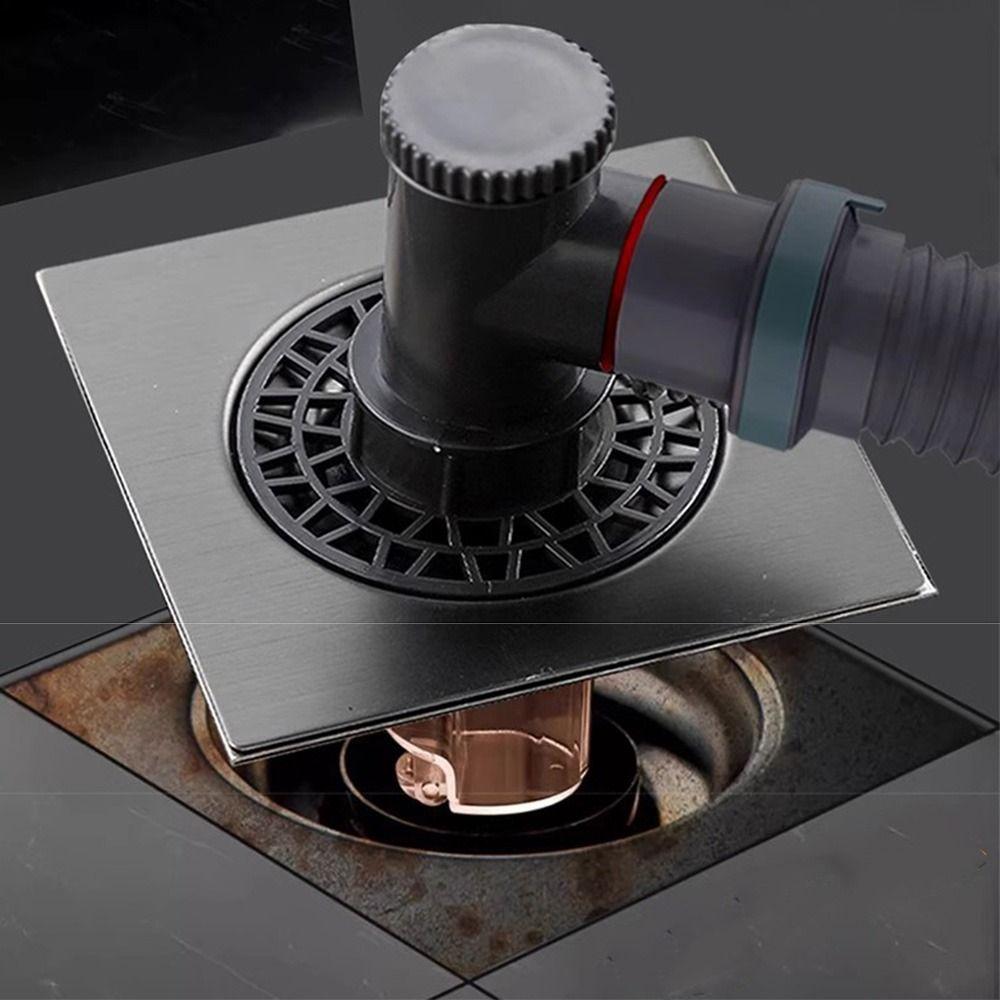 Anti Overflow Sink Elbow Pipe Connector Double Purpose Stainless Steel Joint Cover Laundry Floor