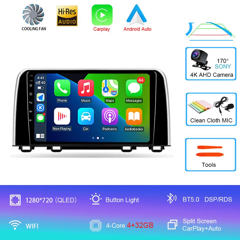 Android 14 Car Radio For Honda CRV CR-V 5 RT RW 2017 - 2022 Multimedia Video Player Navigation stereo GPS No 2din 2 din dvd