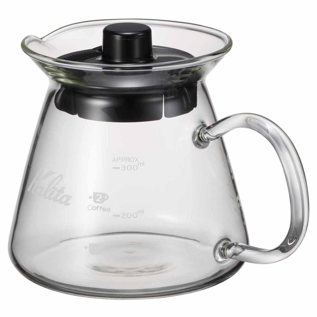 Kalita Кофейный сервиз, термостойкое стекло, 300 мл, на 1-2 персоны, G #31253, подходит для микроволновой печи, с функцией памяти