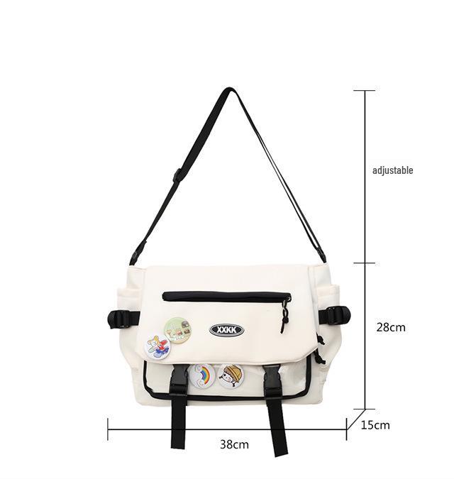 Универсальный рюкзак-мессенджер в корейском стиле: Модная кроссбоди большой вместимости для студентов