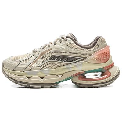 Li Ning Lijun BOW Мороженое Синтетическая кожа Удобные Модные Нескользящие Износостойкие Амортизирующие Низкие Повседневные Кроссовки AZGU178-1