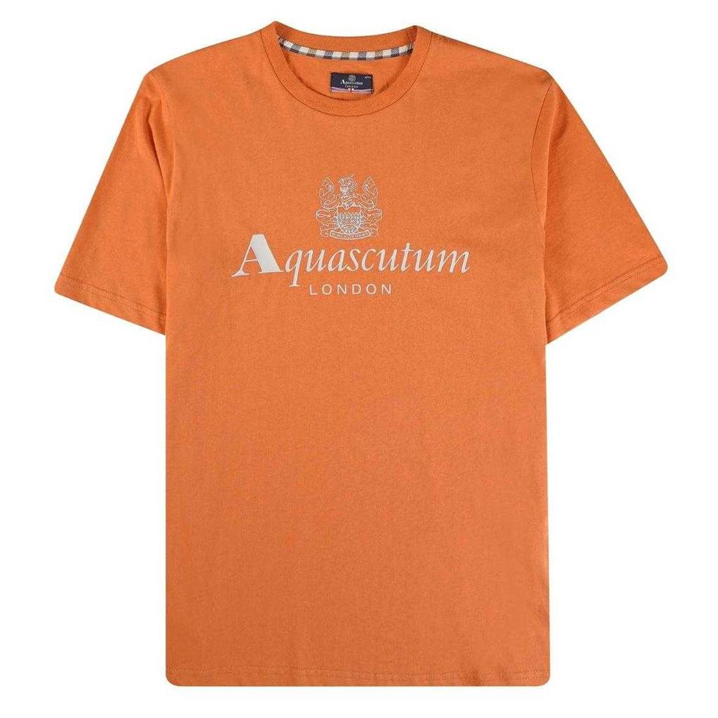 Aquascutum Mens Active Big Logo T-Shirt