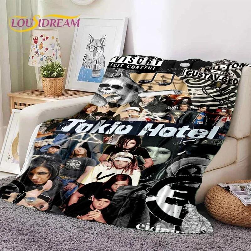 Rock Band Tokio Hotel Билл Каулитц Мягкое фланелевое одеяло для кровати, спальни, дивана, пикника, Плед для укрытия, активного отдыха на природе, подарок