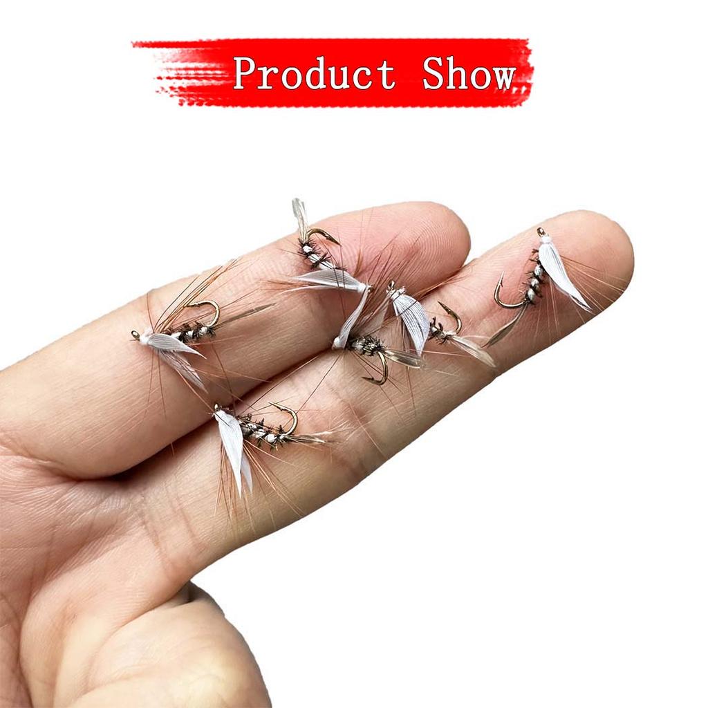6/10Pcs/Box Biomimetic Wet Fly Flies Fishing Flies Artificial Insect Hook Bait Mosquito&Nymph Fly Fishing Trout Lures