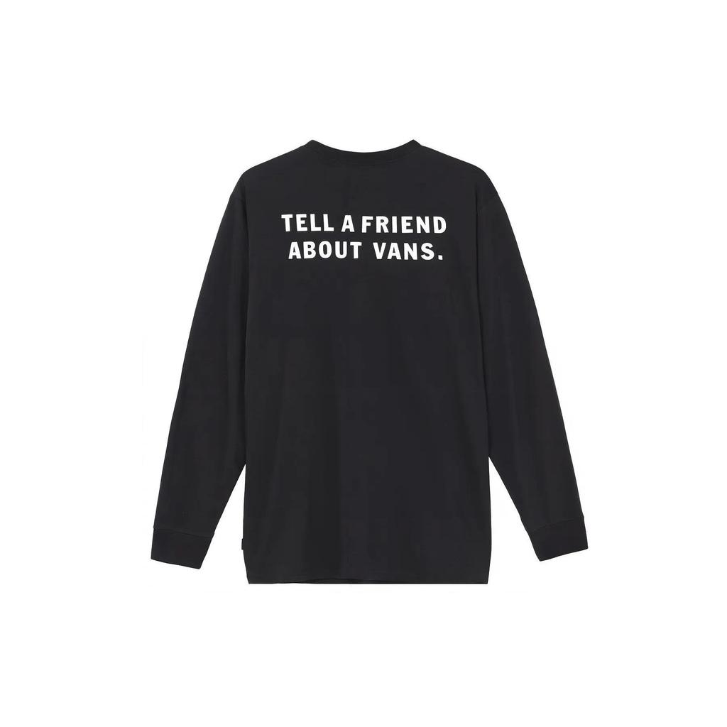 Vans T-Shirts Men's Black Crew Neck Moderate Straight Fit (Unisex) T-Shirts VN0A54NWBLK