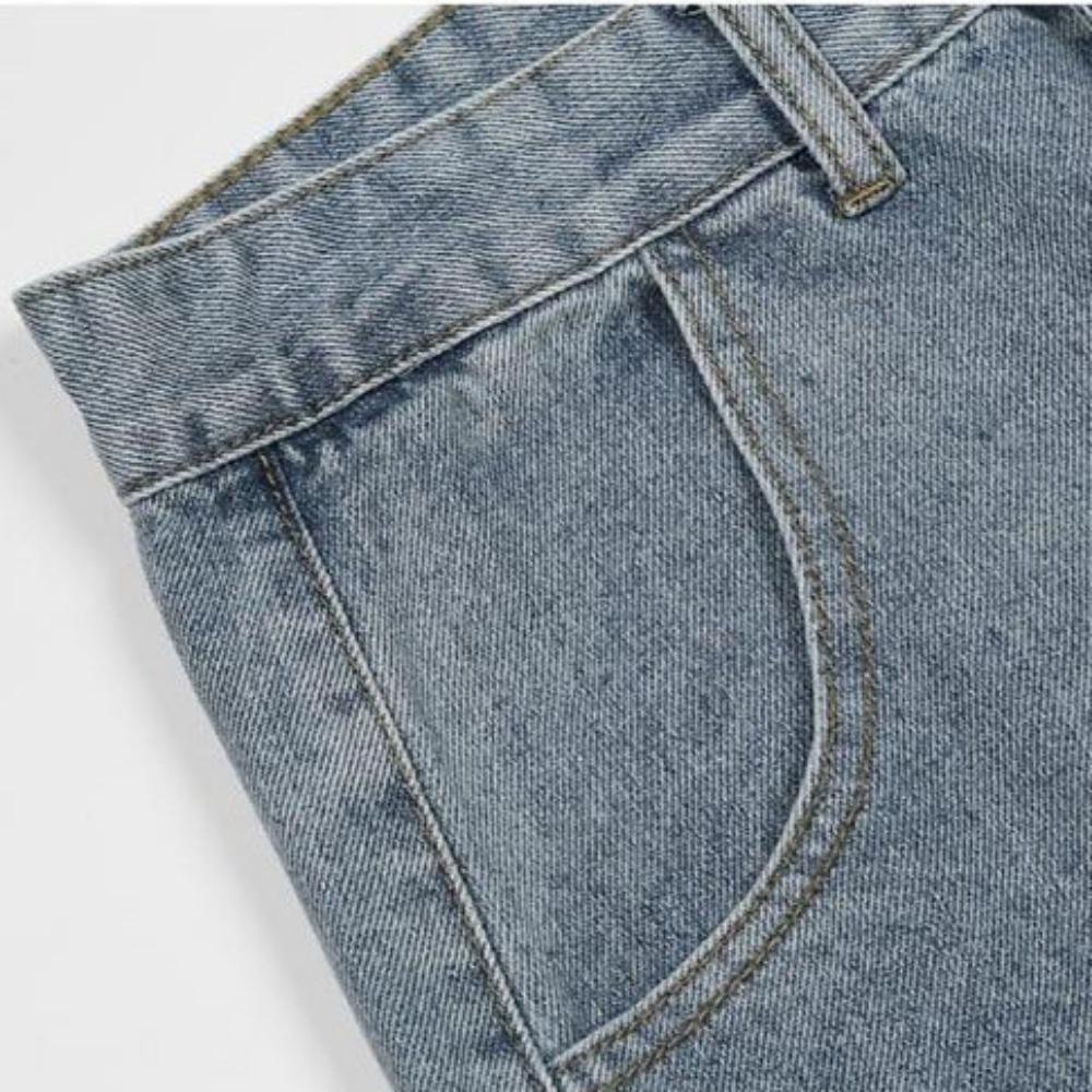 Модные прямые джинсы для мужчин, свободный покрой, широкие штанины, хип-хоп, уличный стиль, американский стиль