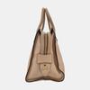 [Pre-Owned] Esplanade Beige Calfskin Crosshatch Tote Shoulder Crossbody Bag Gold Hardware Detachable Strap - Good #1BX7O0