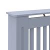 Radiator Cover Grey 112 x 19 x 81.5 cm Medium Density Fibreboard (MDF)