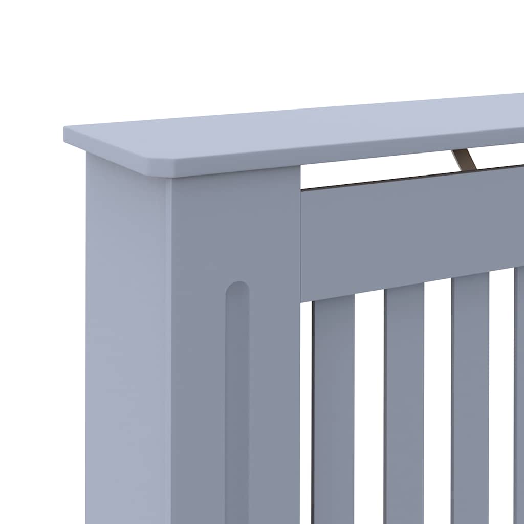 Radiator Cover Grey 112 x 19 x 81.5 cm Medium Density Fibreboard (MDF)