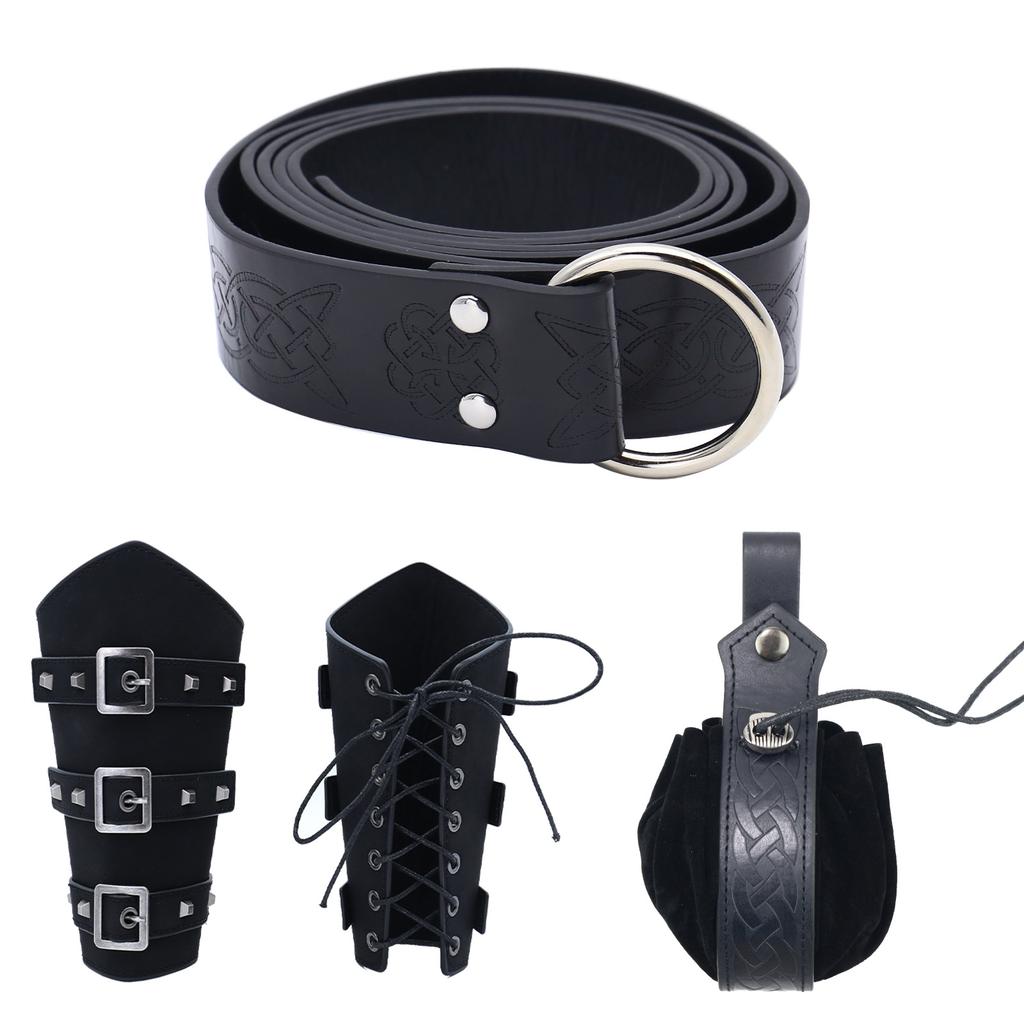 Medieval Bracer Halloween Celtic Carnival Vintage Knight Belt Cosplay Costume Dress Up Props