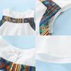 Montagut Girls' Summer Ethnic Style Sleeveless Top & Wide-Leg Pants Set