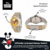 Мужские двухцветные наручные часы Disney Микки Маус. часы 2 - двухцветный корпус/двухцветный браслет из нержавеющей стали.