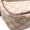 Used GUCCI GG plus Shoulder Bag 114291 PVC coated canvas leather Beige Brown Used Women
