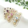 Золотая Корона из Кубического Циркония Тиара Заколка для Волос Заколка Прямая Автоматическая Заколка 3 Цвета